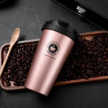 500ml Insulated Travel Coffee Cup with Lid and Handle - Casatrail.com